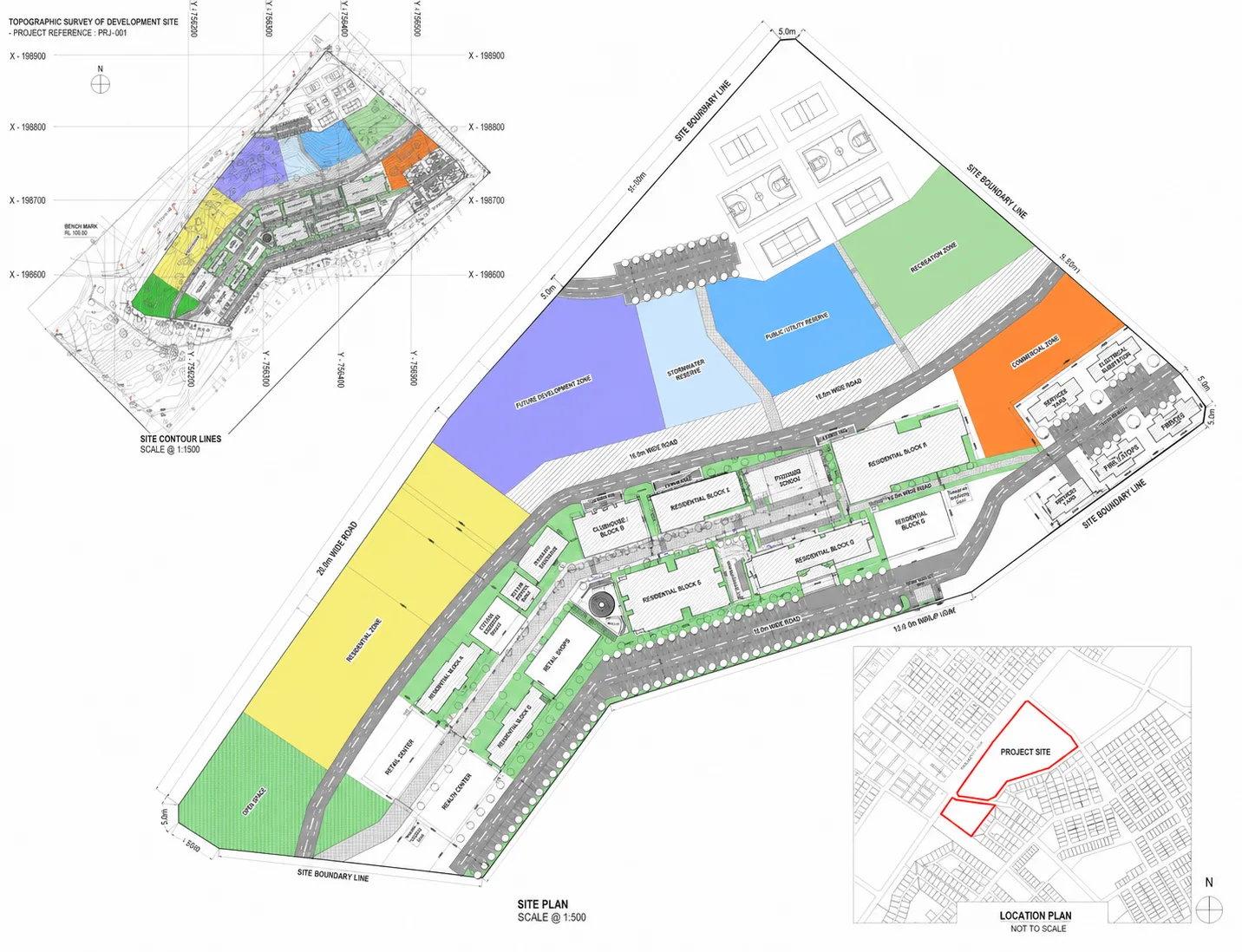 Master plan layout drawing